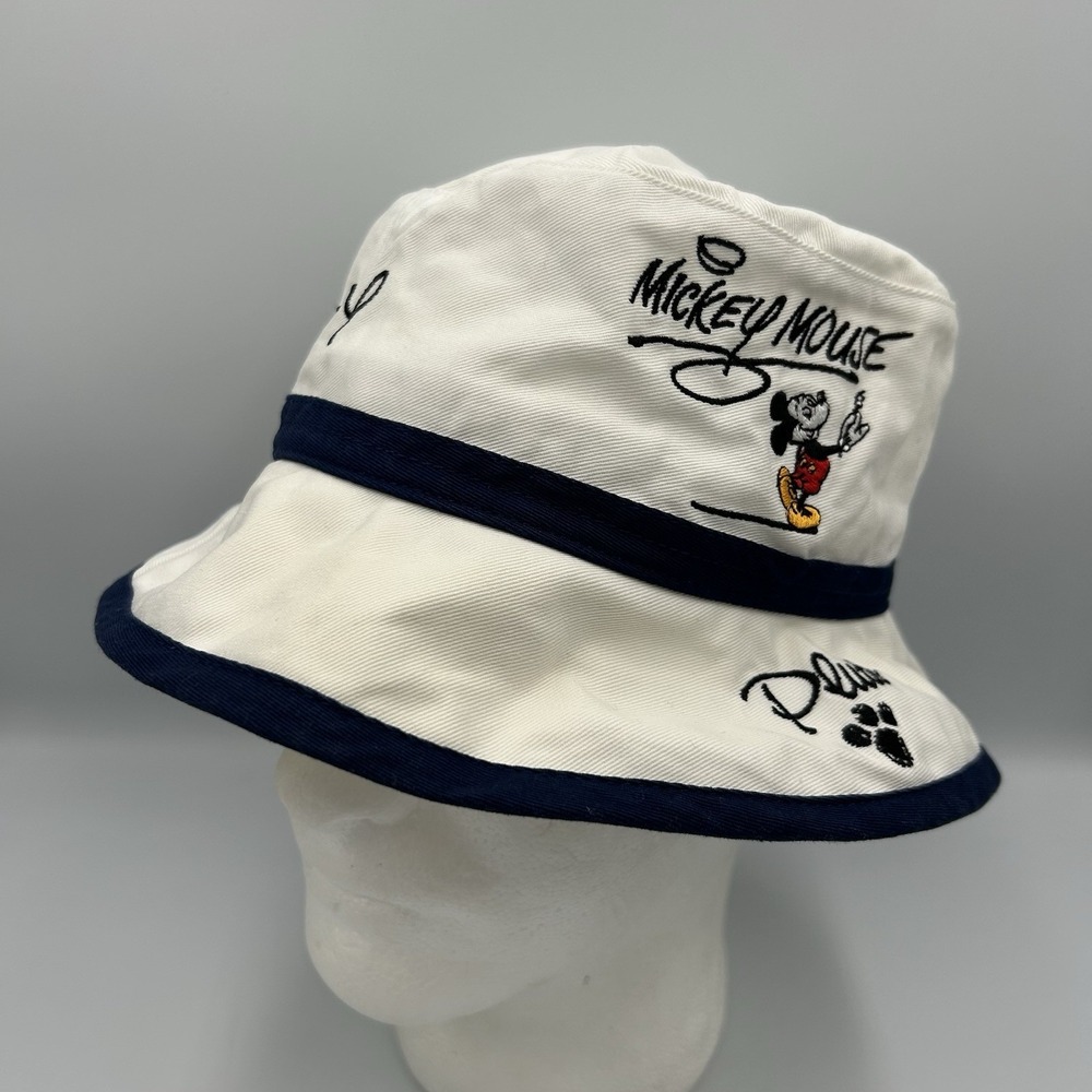 WALT DISNEY WORLD Bucket Hat Mickey Minnie‎ Pluto Goofy Donald Y2K